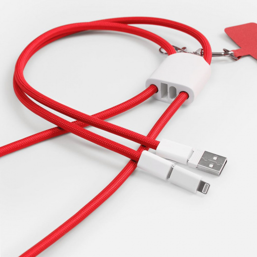 Кабель-ланьярд energyFlex Pro, красный в Рязани